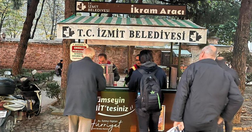 Mobil ikram araçları vatandaşın içini ısıtıyor