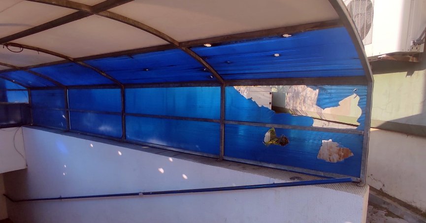 Altgeçitte tahrip olan bölüme tamir gerekli