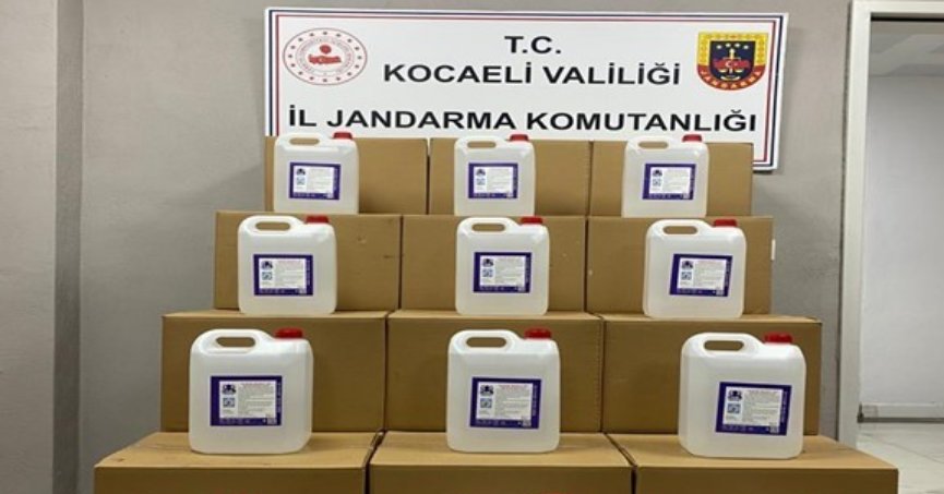 900 litre bandrolsüz  etil alkol ele geçirildi