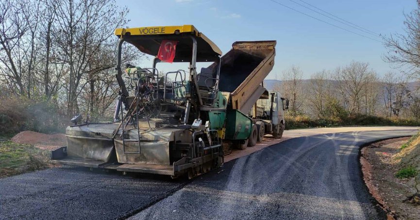 Hamidiye-Şevketiye  köy yolu asfaltlandı