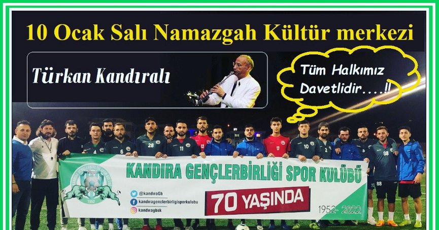 Kandıra GB, şampiyonluk gecesi düzenleyecek