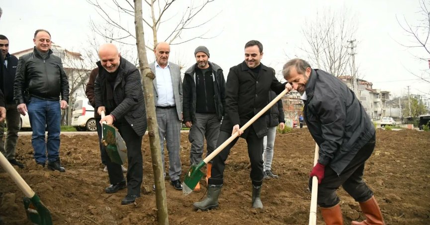 Başiskele’de fidanlar  toprakla buluştu