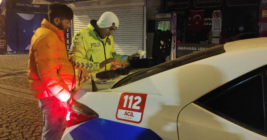 Alkollü yakalanan sürücünün ehliyetine el konuldu
