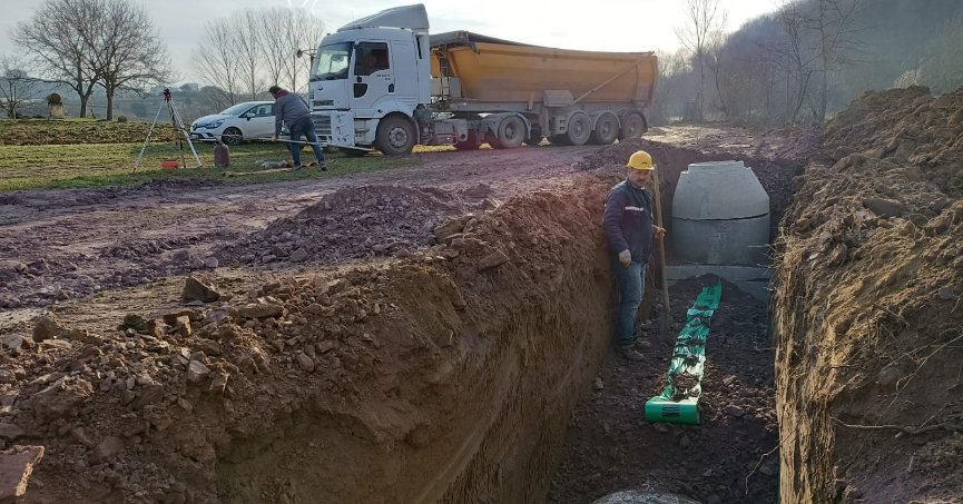 Sekbanlı bölgesi için yeni kanalizasyon kolektör hattı