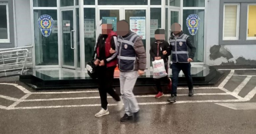 Suçüstü yakalanan  hırsızlar tutuklandı