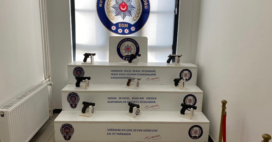 Kocaeli'de 34 silah ele geçirildi