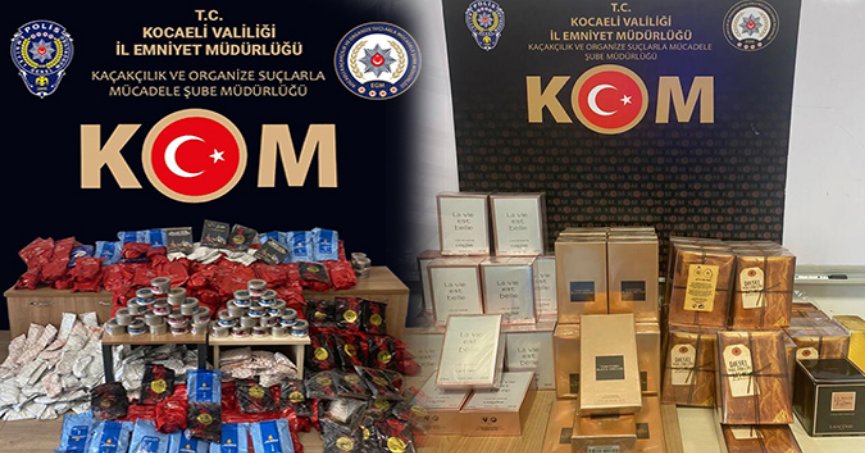 Kaçak parfüm ile tütün ele geçirildi
