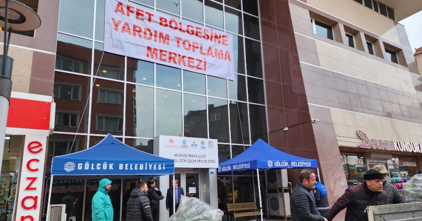 Deprem bölgesi için yardım kampanyası 