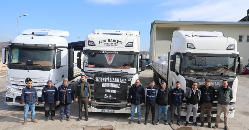 Deprem bölgesindeki  çiftçilere yem desteği