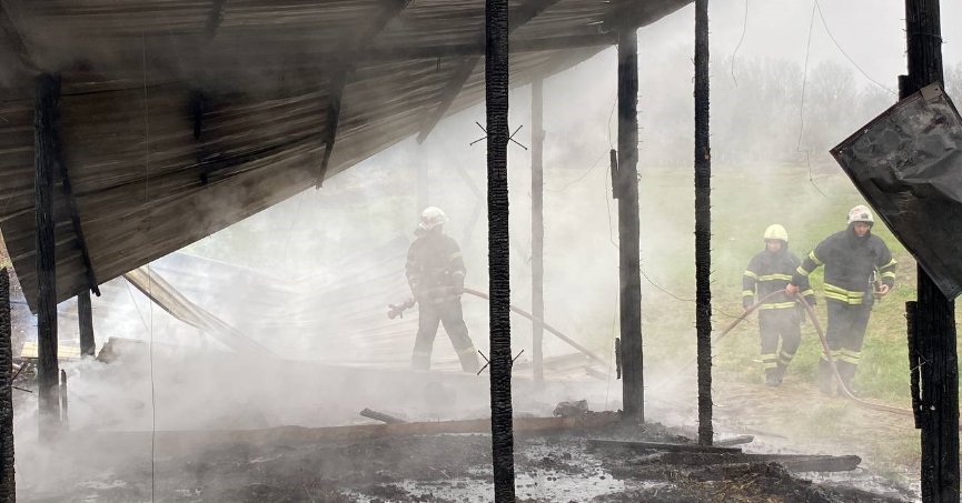 Boş barakada yangın çıktı