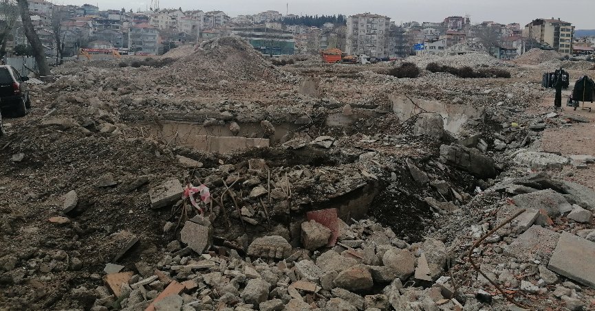 Kentsel dönüşümde  yıkımlar tamamlandı