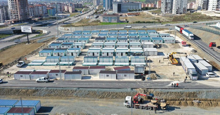 Konteyner kentte bin 200 depremzede barınacak