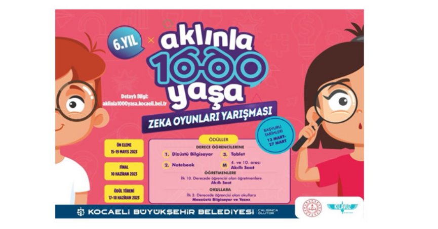 ‘Aklınla 1000 Yaşa’ya  başvurular başladı