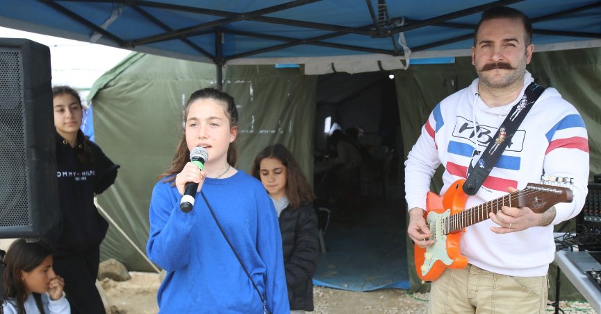 Çadır kentte çocuklar için özel etkinlikler