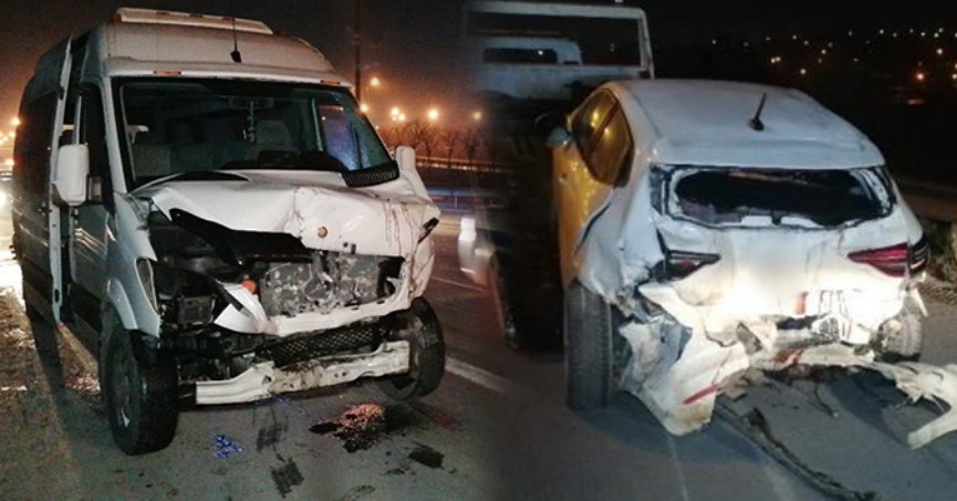 Terk edilen araç kazaya neden oldu