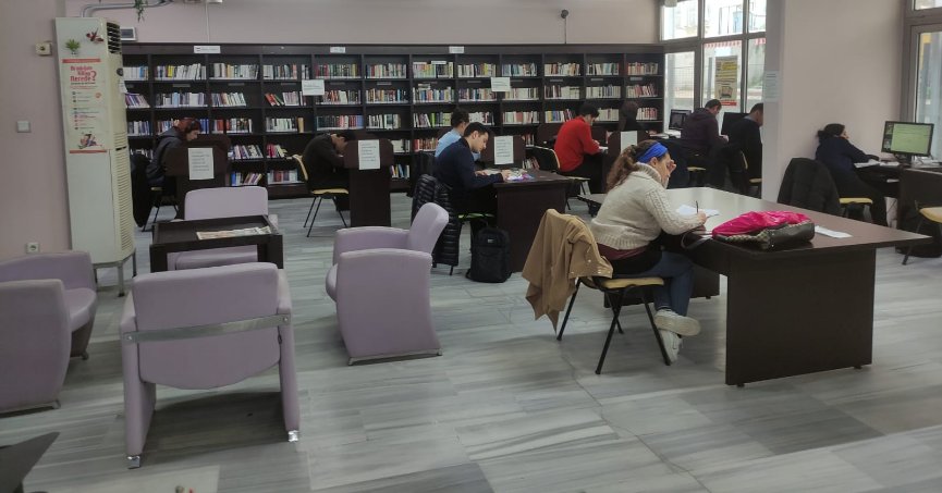 Kütüphaneler yoğun ilgi görüyor