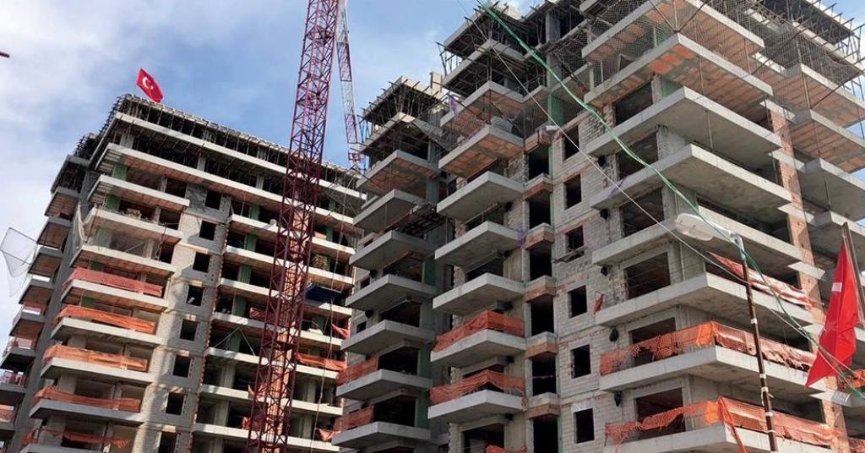 İnşaat maliyet endeksi  yıllık yüzde 72,37 arttı