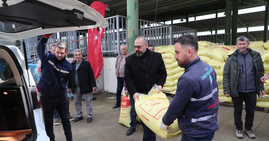 840 çiftçiye gübre desteği