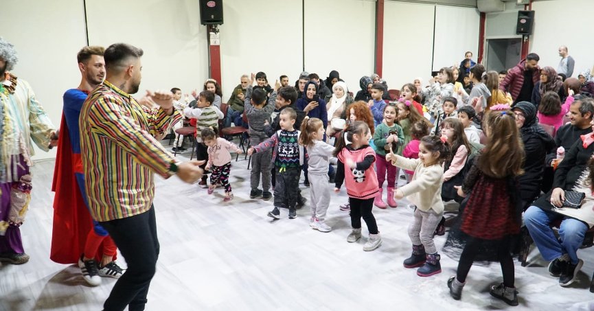 Çocuklar etkinlikte eğlendi