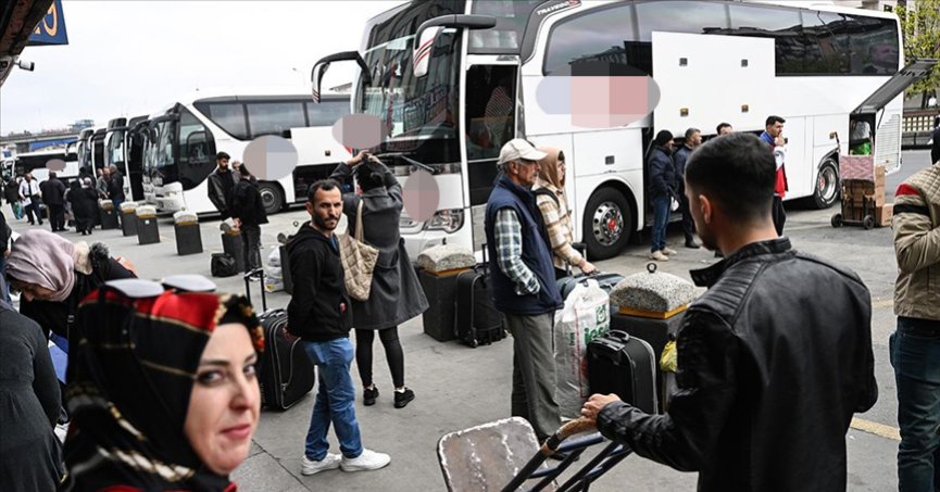 Bayram için ek otobüs  seferleri düzenlendi