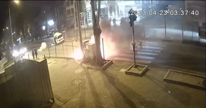 Sürücünün hayatını kaybettiği kaza kamerada