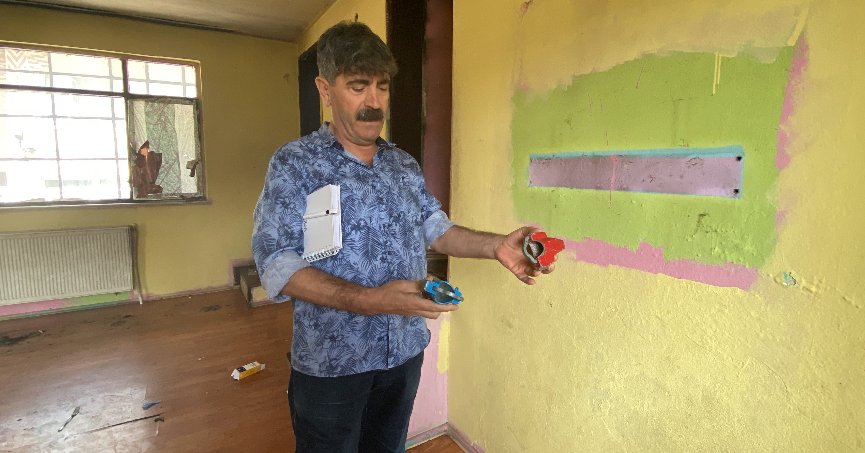 Kiraya verdiği evine girdiğinde şaşkına döndü