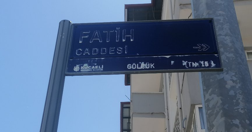 Tabeladaki yazıya boyama gerekli