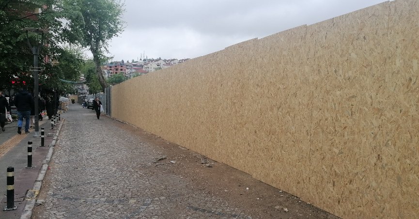 Dönüşüm bölgesinin  etrafı kapatıldı