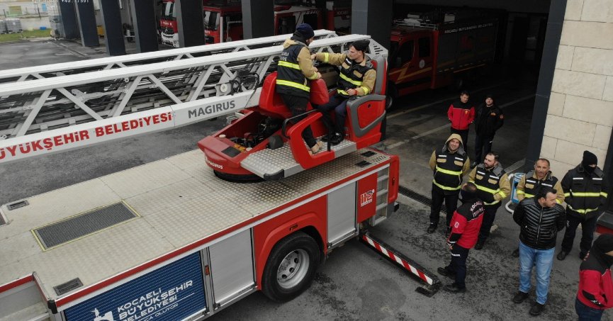 Büyükşehir İtfaiyesinden personele operatör eğitimi