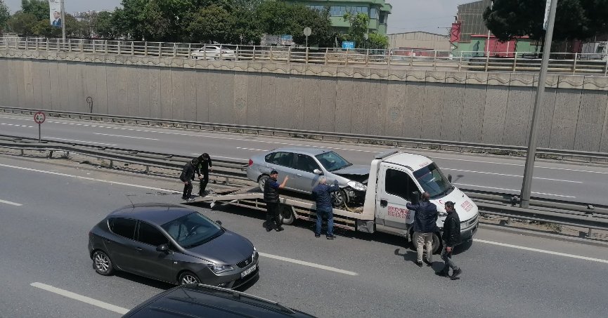 D-100’deki kazada 1 kişi yaralandı