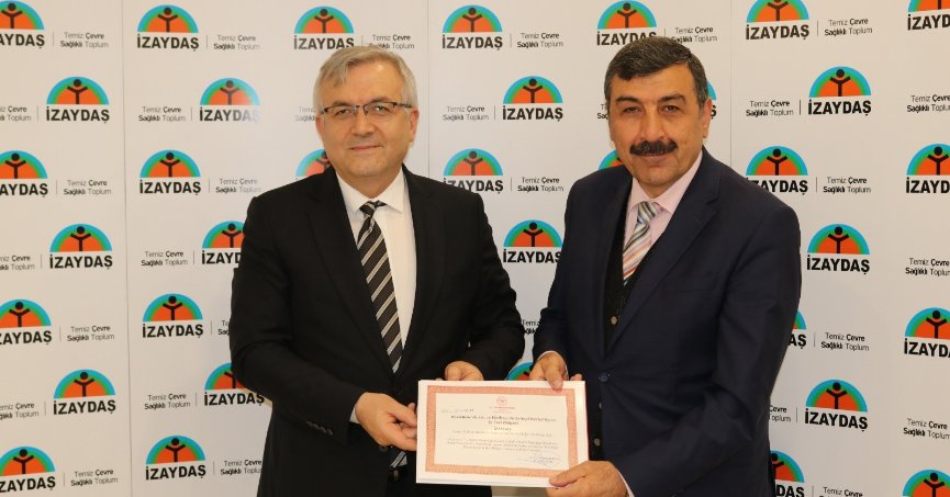 Sağlıklı yaşamı destekleyen İZAYDAŞ’a belge