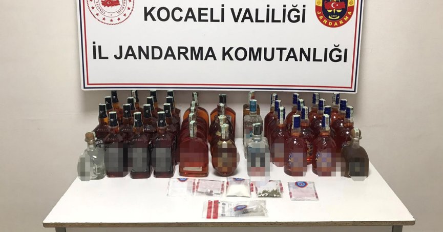 Uyuşturucu ve kaçak içki ele geçirildi