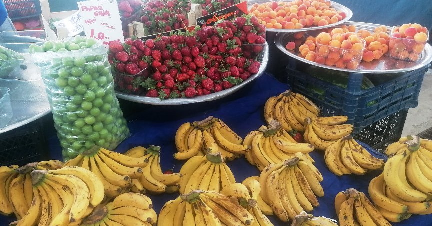 Semt pazarında ürün çeşitliliği