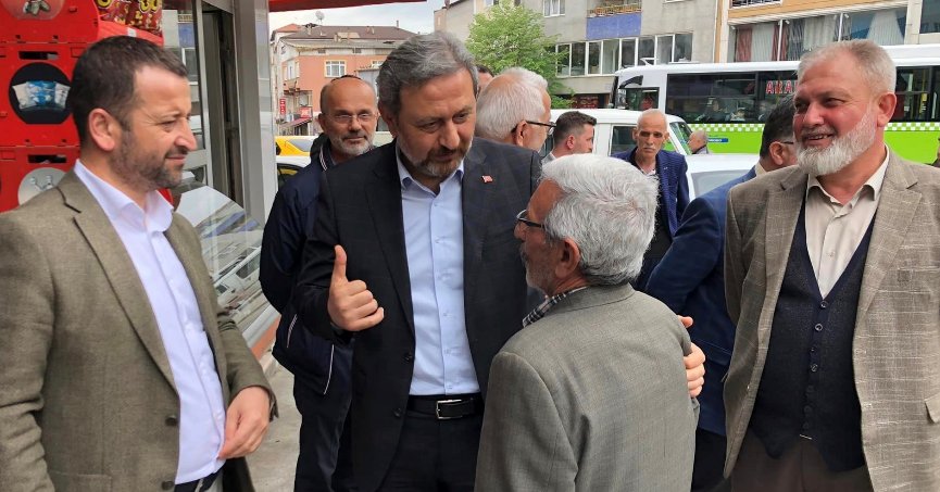 Yılmaz, esnafları gezdi, destek istedi