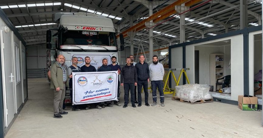 Kahramanmaraş’a  konteyner kent desteği