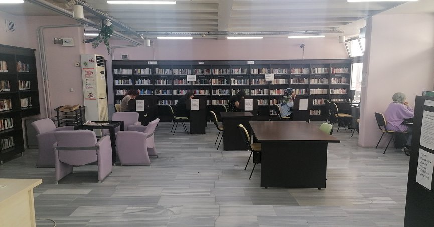 Kütüphane, son dönemde öğrencileri ağırlıyor