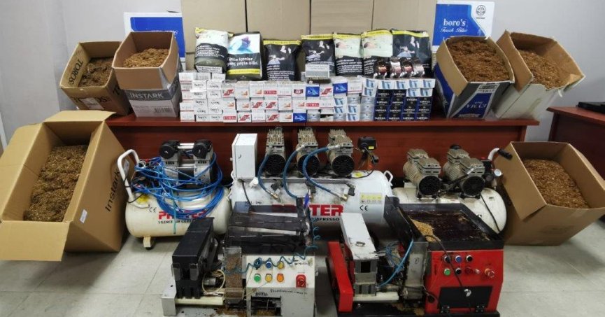 Gölcük’te 174 bin makaron ele geçirildi