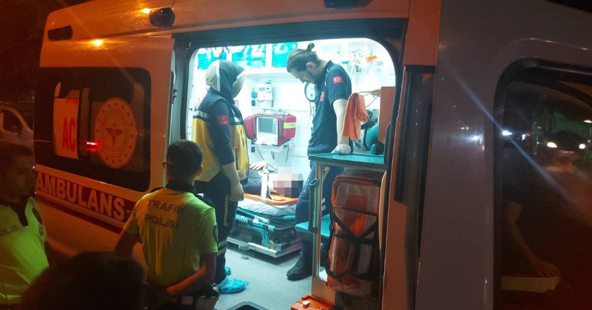 Otomobilin çarptığı yaya yaralandı