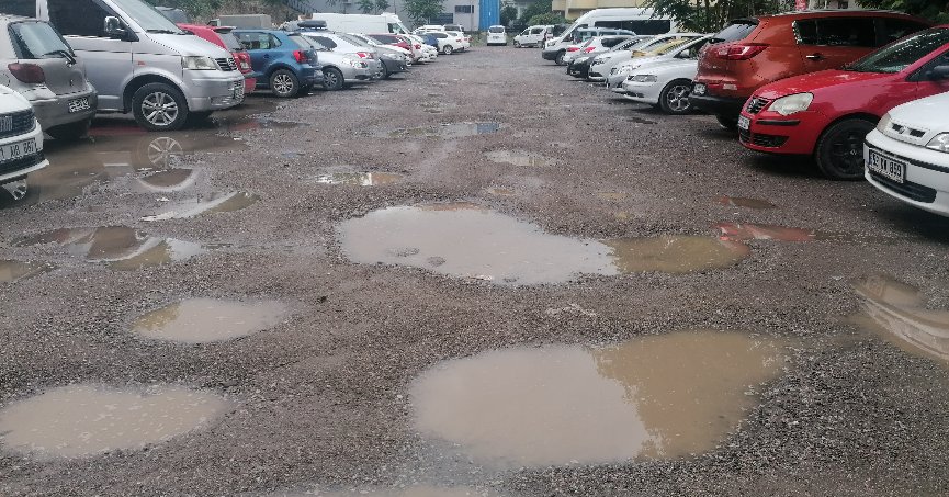 Otopark zeminine düzenleme gerekli