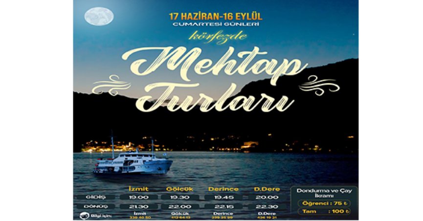 Körfez’de Mehtap ve Büyük Ada turları başlıyor