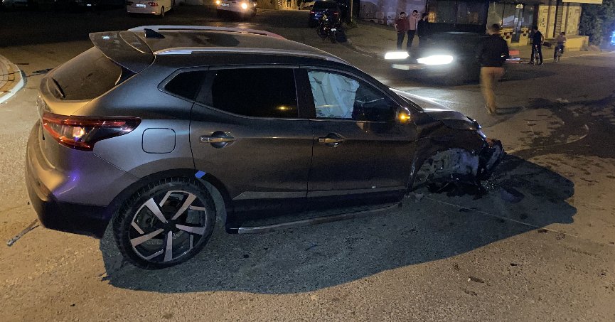 Cip ile otomobil çarpıştı: 1 yaralı