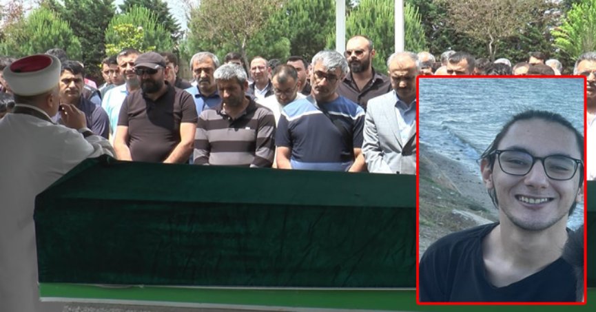 Denizde boğulan üniversite  öğrencisine son veda