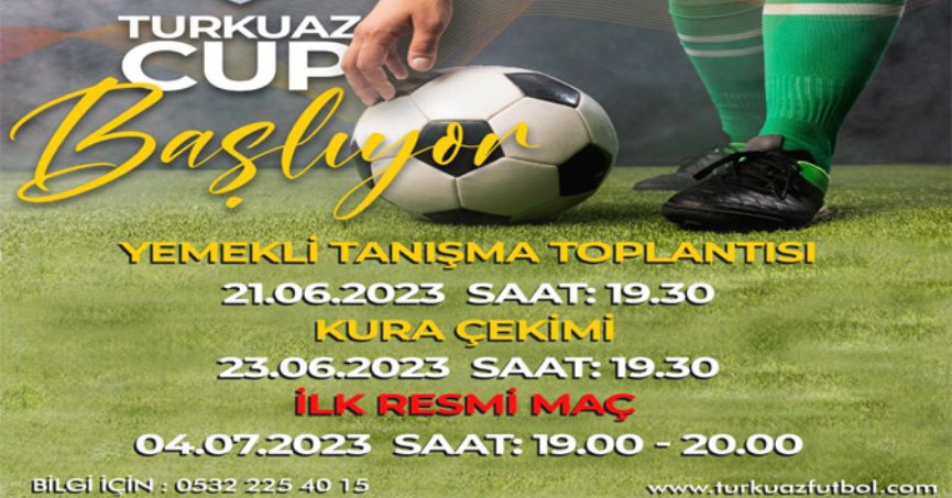 Turkuaz Turnuvası bayramdan sonra başlayacak