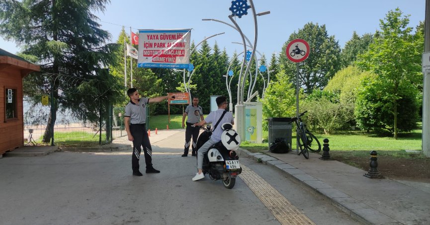 Yaya yollarında motosiklet kullanımına geçit yok