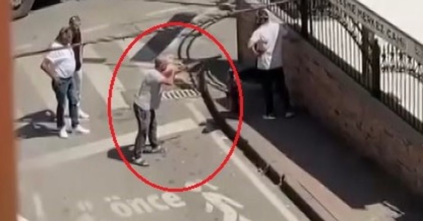 Av tüfeğini doğrulttuğu kişiye bağırarak dehşeti yaşattı