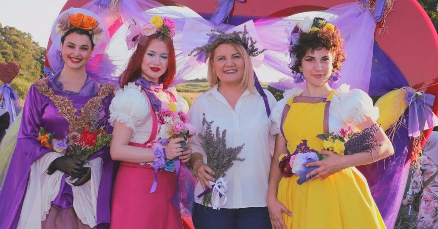 Lavanta şenliğinde renkli görüntüler