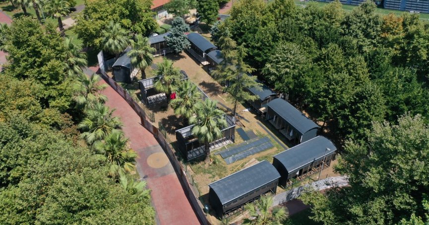 Lokomotif Çocuk Köyü yapımı sürüyor