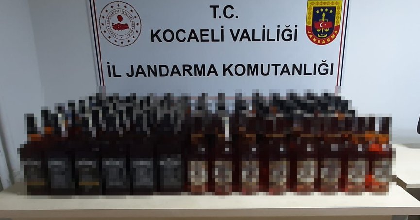 Kaçak içkiye jandarma engeli