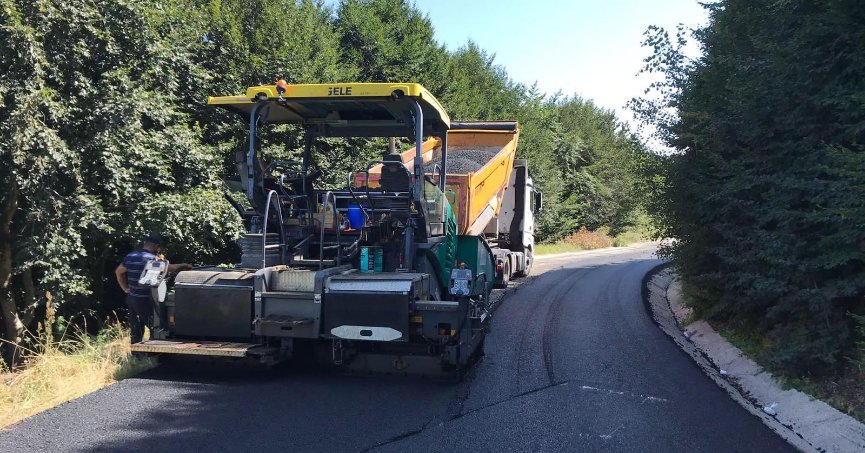 Önemli güzergahta  asfaltlama yapıldı