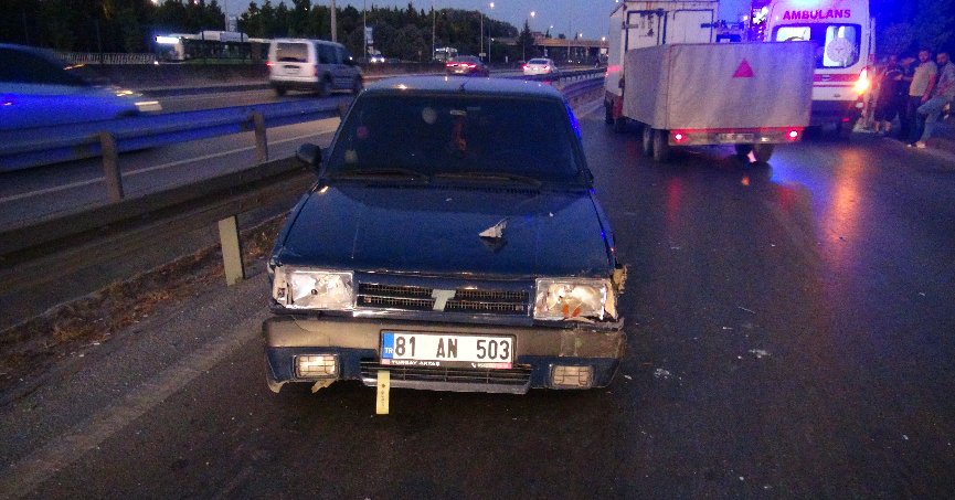 Tırla otomobil çarpıştı: 1 yaralı